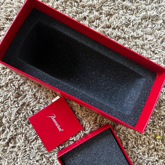 Empty Baccarat Red Storage Gift Box for a Vase with Foam Insert 100% Authentic - Picture 10 of 10